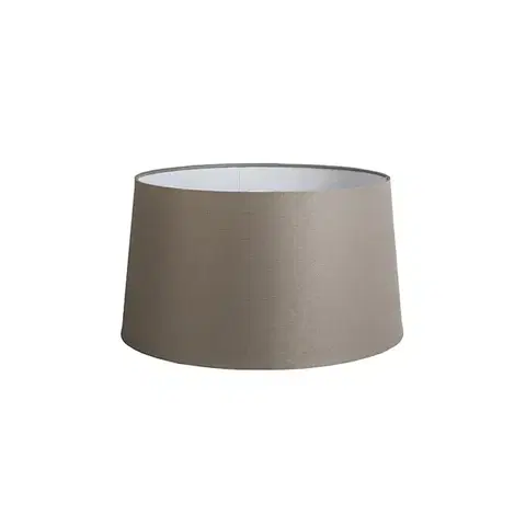 Tienidlo na lampu Ľanové tienidlo na lampu sivohnedé 45 cm