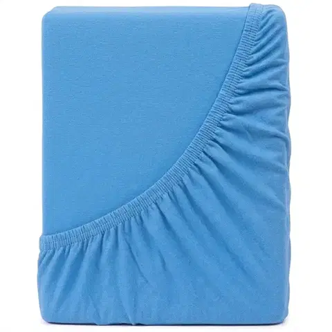 Plachty 4Home jersey prestieradlo Mako modrá, 90 x 200 cm