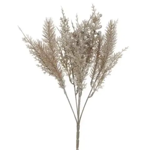Vetvičky, girlandy, kvety Kinekus Ozdoba zapichovacia čečina 33cm zlatá