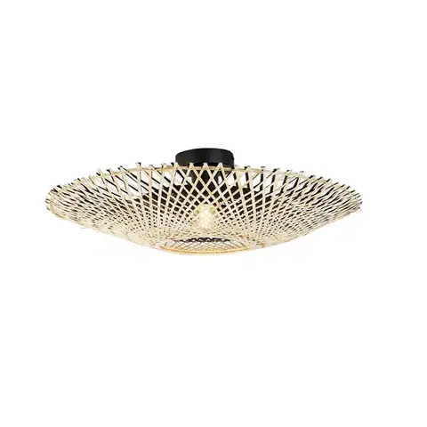 Stropné osvetlenie Orientálne stropné svietidlo bambus 50 cm - Rina