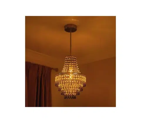 Svietidlá  Stropné svietidlo na tyči GEMMA 1xE27/60W/230V, priemer 23 cm MLP1587