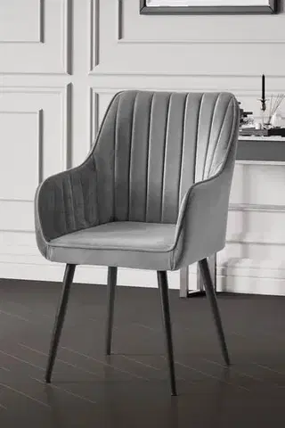 Jedálenské zostavy Stolička Nova - Grey, Black