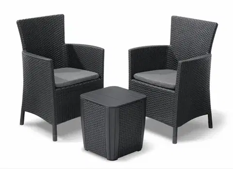 Záhradný nábytok KETER Balkónový set EYWA | grafit