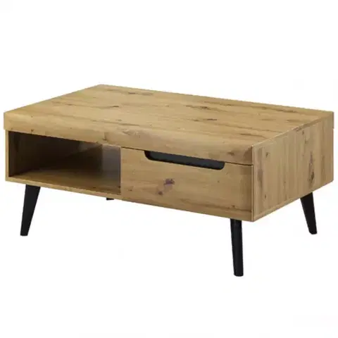 Konferenčné stolíky s úložným priestorom Konferenčný stolík Nordi NL107 dub Artisan