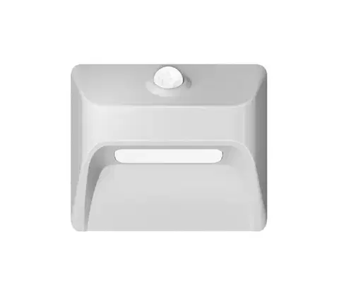 LED osvetlenie  08308L - Nabíjateľné LED schodové svietidlo so senzorom STEP LIGHT 0,3 W/3,7 V, 2200 mAh, IP53, biela 08308L