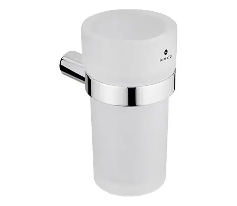 Svietidlá NIMCO BR 11058W-26 - Nástenný stojanček na kefky BORMO matné sklo/lesklý chróm BR 11058W-26