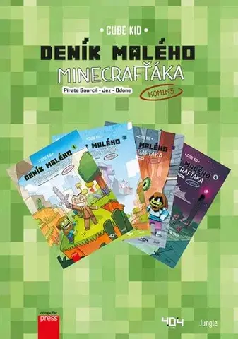 Dobrodružstvo, napätie, western Deník malého Minecrafťáka: komiks komplet 1 - Cube Kid