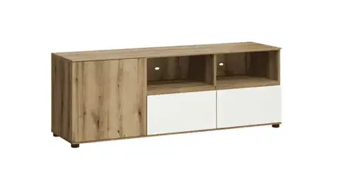 TV stolíky ArtExt TV stolík CAMINO 1D2S | dub evoke/biela