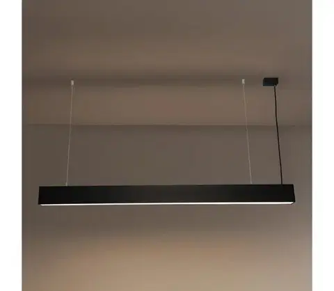 Svietidlá  LED luster na lanku LED/55W/230V 3000/4000/6500K 120 cm čierna LN74