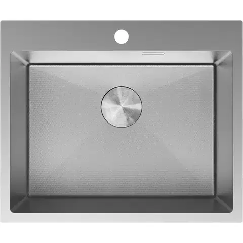 Kuchynské drezy MEXEN MEXEN - Solix oceľový drez 1-bowl 600 x 500 mm, nerez HC 6408601000-01HC