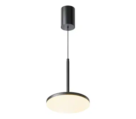 Svietidlá Maytoni P076PL-L12W3K-B - LED Luster na lanku PLATO LED/12W/230V 3000K čierna P076PL-L12W3K-B