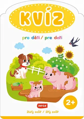 Nalepovačky, vystrihovačky, skladačky Kvíz pro děti / pre deti 2+ - žlutý sešit / žltý zošit (CZ/SK vydanie)