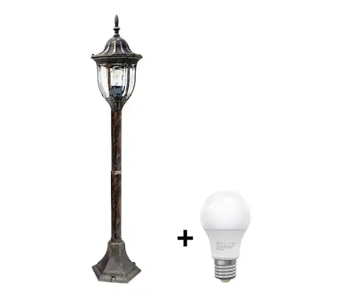 Záhradné lampy  LED vonkajšie svietidlo FLORENCJA 1xE27/10W/230V IP43 SA0393+BG0208