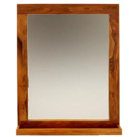 Zrkadlá Zrkadlo 65x80 indický masív palisander