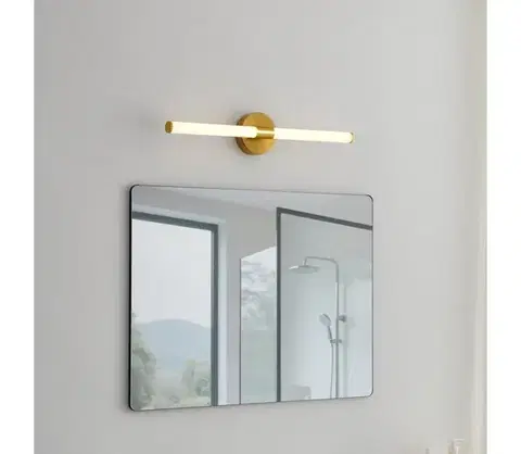 Svietidlá Eglo 901855 - LED osvetlenie zrkadla do kúpeľne RAMOLA LED/11W/230V 60cm IP44 zlatá 901855