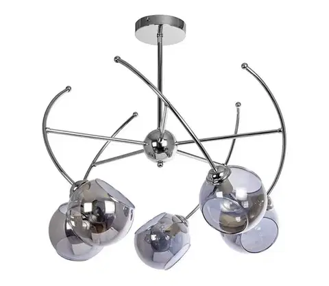 Svietidlá  Luster na tyči 5xE14/60W/230V 2690/5 CR+GR