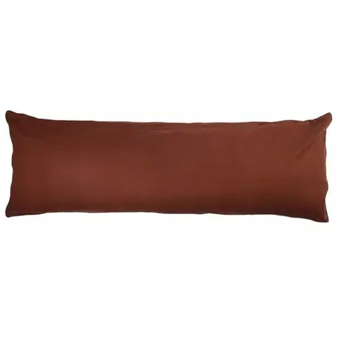 Obliečky 4Home obliečka na Relaxačny vankúš Náhradný manžel tmavo hnedá, 50 x 150 cm