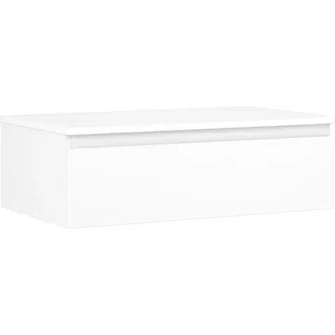 Kúpeľňový nábytok MEXEN/S - Orio kúpeľňová skrinka pod umývadlo 80 cm s doskou, 1 šuplík, biela mat 91A10-08023-1-BFC01