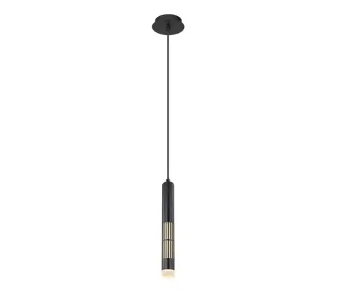 Svietidlá Globo 15630H - LED luster na lanku PENNY LED/12W/230V 3000K čierna 15630H