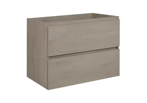 Skrinky do kúpeľne Elvisia Skrinka pod umývadlo SIMPLE Dark oak | 80 cm