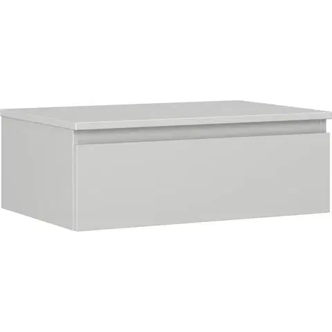 Kúpeľňový nábytok MEXEN/S - Orio kúpeľňová skrinka pod umývadlo 70 cm s doskou, 1 šuplík, sivá mat 91A10-07023-1-BFC62