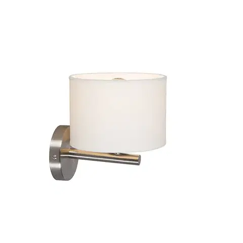 Nástenné osvetlenie Moderná nástenná lampa biela okrúhla - VT 1