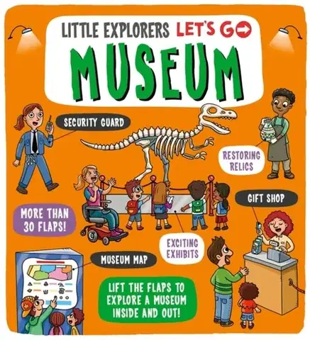 Leporelá, krabičky, puzzle knihy Little Explorers: Let's Go! Museum - Agency