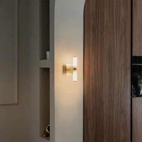 Nástenné osvetlenie Inteligentné nástenné svietidlo do kúpeľne zlaté IP44 2-svetlá vrátane Zigbee G9 - Bath