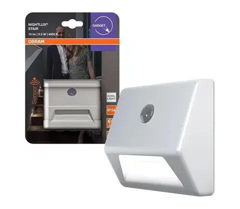 Svietidlá Osram - LED schodiskové svietidlo so senzorom NIGHTLUX LED/0,25W/3xAAA IP54 4099854530951
