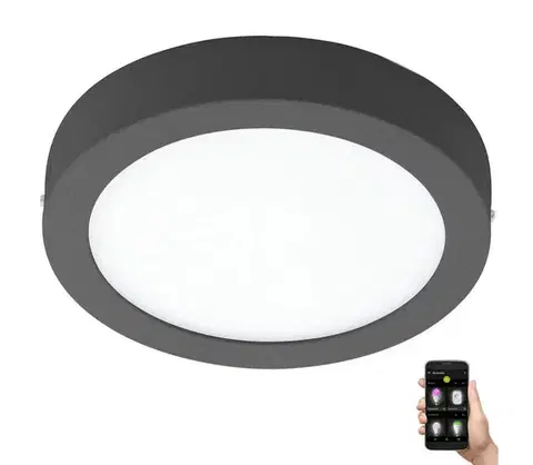 Svietidlá Eglo 33577 - LED Stmievateľné svietidlo ARGOLIS-C LED/16,5W/230V IP44 antracit 33577