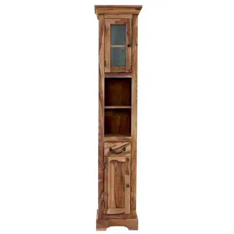 Kúpeľňový nábytok Skrinka do kúpeľne Jali 40x190x35 z indického masívu palisander
