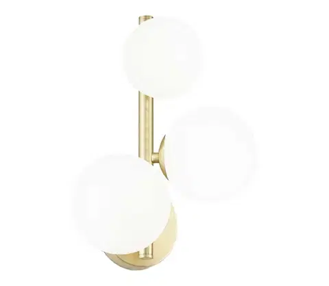 Svietidlá Ideal Lux - LED Nástenné svietidlo PERLAGE 3xG9/3W/230V zlatá/biela 283784