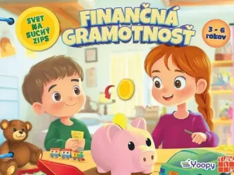 Leporelá, krabičky, puzzle knihy Svet na suchý zips: Finančná gramotnosť