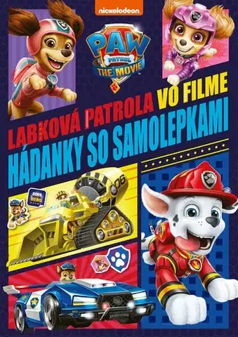 Nalepovačky, vystrihovačky, skladačky Labková patrola - Hádanky k filmu so samolepkami