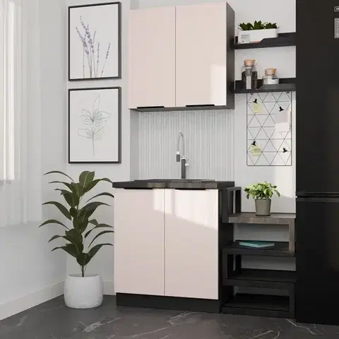 Modulový kuchynský nábytok Kuchynská Linka Arona Cashmere 80cm Bez pracovnej dosky