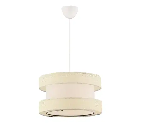 Svietidlá  Závesný luster HALO na lanku 1xE27/60W/230V krémový 390FLH2462