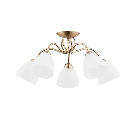 Svietidlá  Prisadený luster AMARILLO 5xE27/15W/230V zlatá 23755