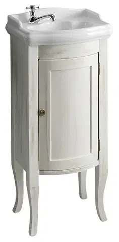 Kúpeľňový nábytok SAPHO - RETRO umývadlová skrinka 36,5x85x29cm, starobiela 1641