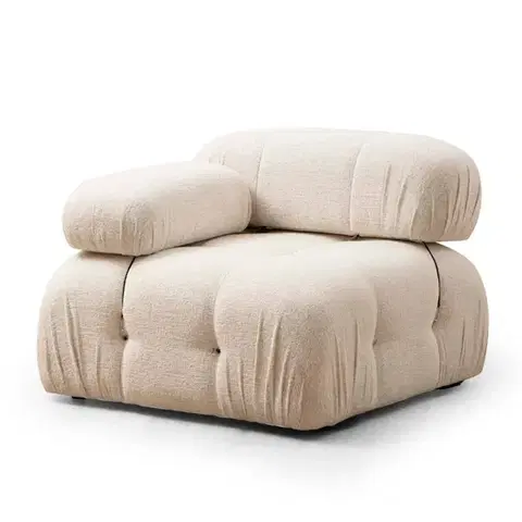 Kreslá Kreslo / Jednomiestna pohovka Bubble L1 - Cream Bouclette