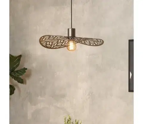 Svietidlá Eglo 44124 - Luster na lanku SWABY 1xE27/60W/230V priemer 40 cm bronzový 44124