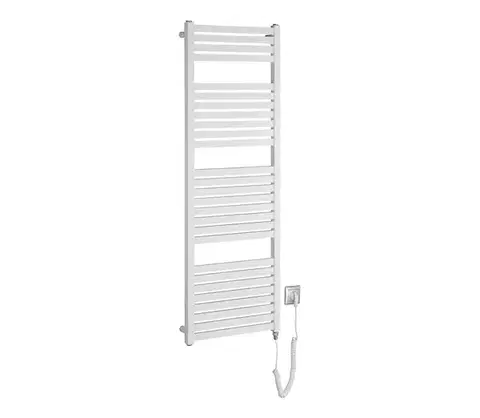 Svietidlá Aqualine - Kúpeľňový elektrický radiátor TONDI-E 500W 133x45 cm biela DE470T