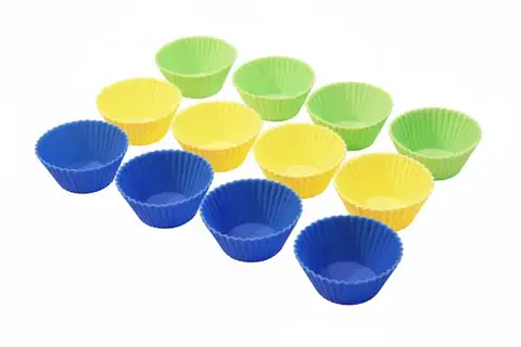 Kuchynské formičky MAKRO - Formička silikónová, balenie 12ks, 7 x 3,5cm