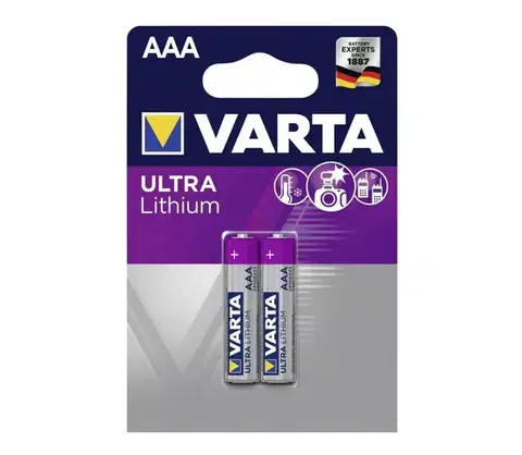 Predlžovacie káble Varta 6103301402 - 2 ks Líthiová batéria ULTRA AAA 1,5V 6103301402