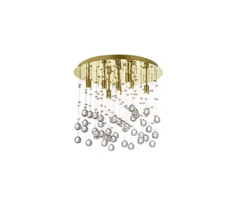 Svietidlá Ideal Lux-LED Kr. stropné svietidlo MOONLIGHT 8xG9/3W/230V pr. 40 cm zlatá 080932