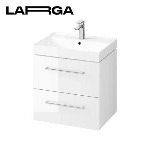 Kúpeľňový nábytok CERSANIT - SET B661 LARGA 60, biela (skrinka + umývadlo) S801-439