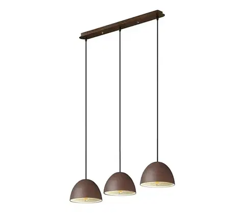 Svietidlá Ideal Lux - Luster na lanku FOLK 3xE27/60W/230V hnedá 174235