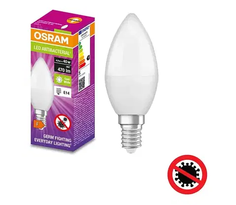 LED osvetlenie LED Antibakteriálna žiarovka B40 E14/4,9W/230V 4000K - Osram 4058075561359