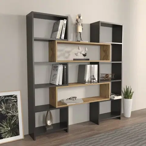 Knižnice Knižnica Poyraz - Black