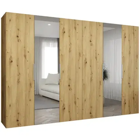 Šatníkové skrine Skriňa Marbella II 300 artisan kašmír