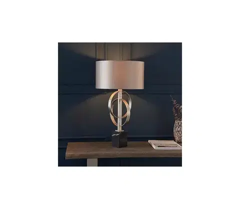 Lampy Endon 95217 - Stolná lampa 1xE27/10W/230V šedá/čierna 95217